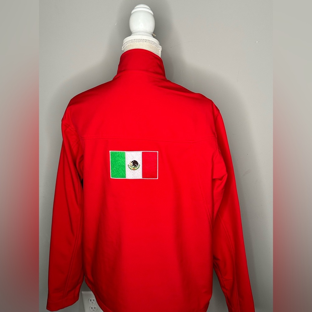 semi-new red arias jacket.